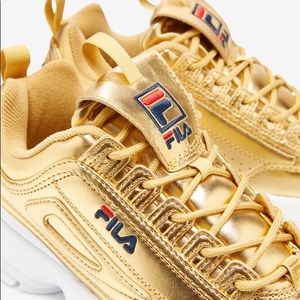 Fila metallic gold